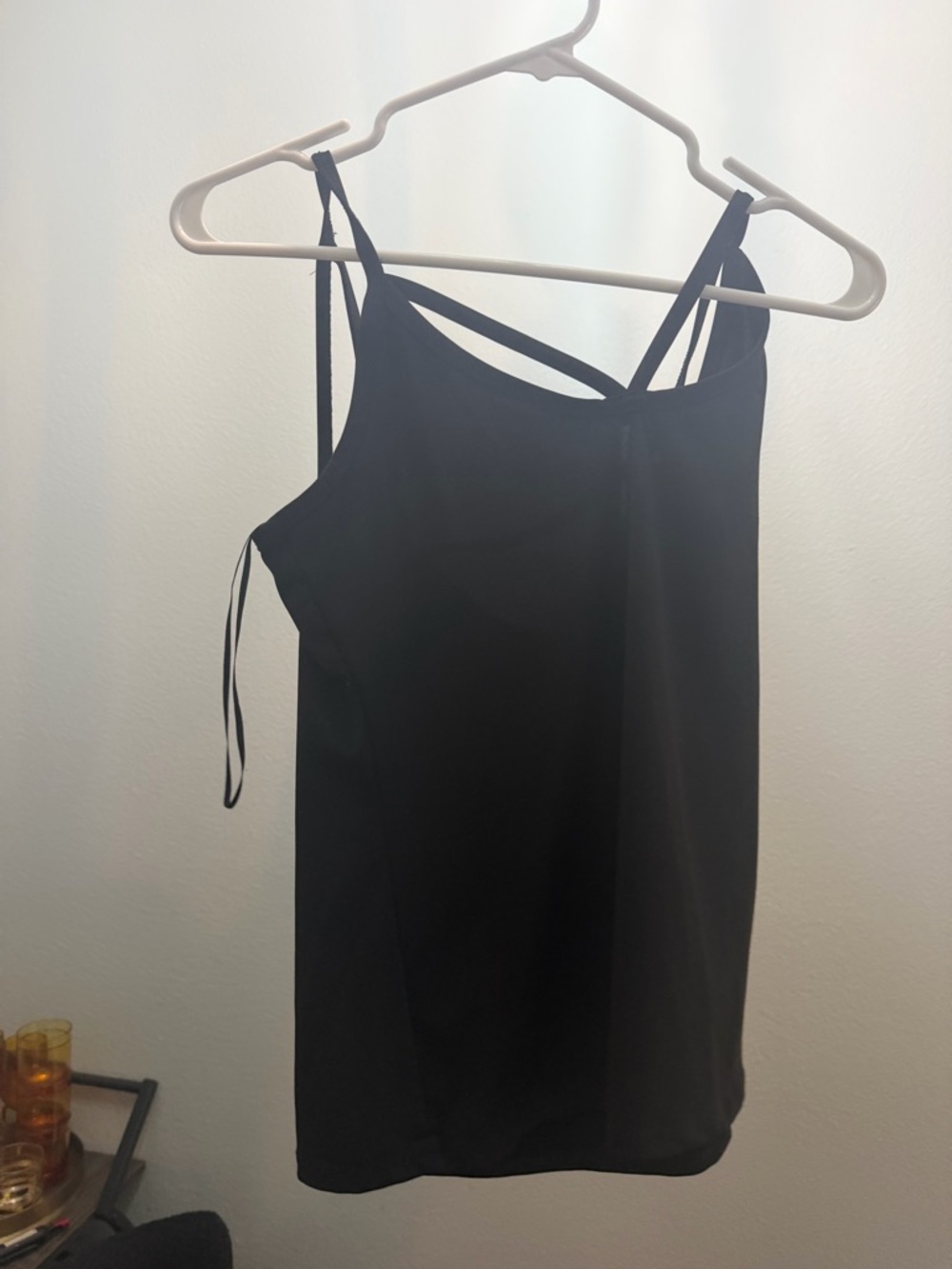 Ambiance Black Strappy Layered-Cami